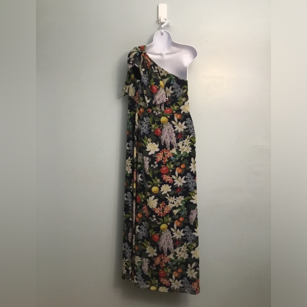Sachin + Babi One-Shoulder Dress - Black with Floral Print